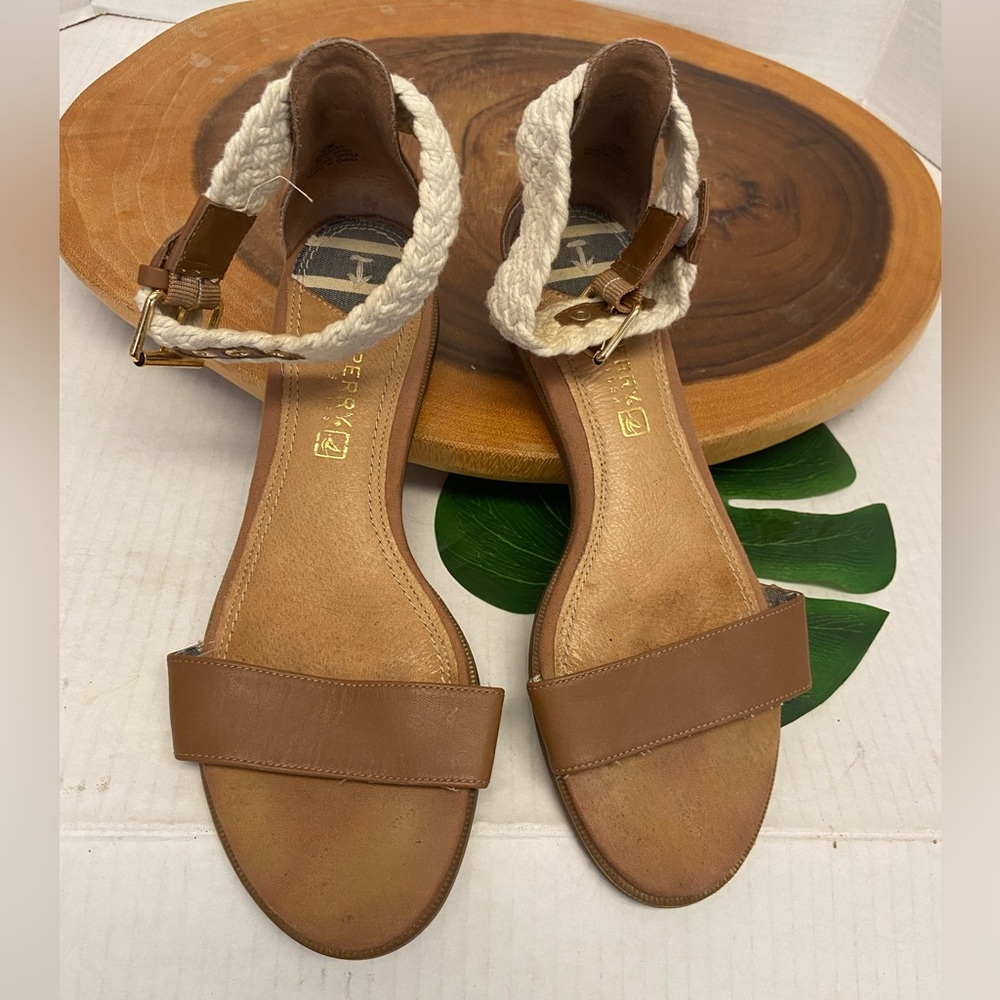 Sperry Braided Ankle Strap Sandals